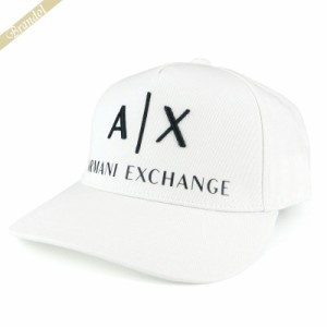 アルマーニエクスチェンジ ARMANI EXCHANGE メンズ 帽子 AX ロゴ キャップ ホワイト 954039 CC513 00812 【2023年春夏新作】