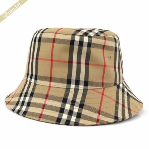 バーバリー BURBERRY メンズ・レディース 帽子 ビンテージチェック バケットハット Mサイズ ベージュ系 8026927 M