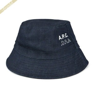 アーペーセー A.P.C. メンズ・レディース 帽子 ロゴ バケットハット ネイビー COCSX M24115 IAI 58