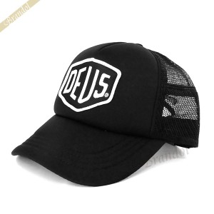 デウスエクスマキナ Deus Ex Machina メンズ 帽子 Baylands Trucker ロゴ メッシュ キャップ ブラック DMS07875 BLACK/WHITE