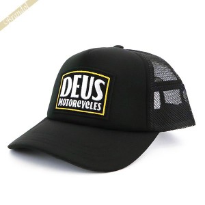 デウスエクスマキナ Deus Ex Machina メンズ 帽子 ロゴ メッシュキャップ ブラック DMP2271541 BLACK