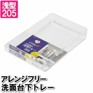 収納ケース 引き出し 小物 浅型 幅広 20.5×32.5×5.5cm クリア 透明 プラスチック 収納 整理整頓 トレー 入れ物 深い 深め 日本製 国産