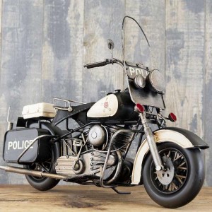 USA アメリカンポリス バイク ブリキ レトロ雑貨 アンティーク ビンテージ バイク 置物
