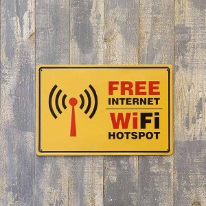 FREE WIFI アートポスター アイアン 店舗 壁掛け カフェ サイン サインボード 看板