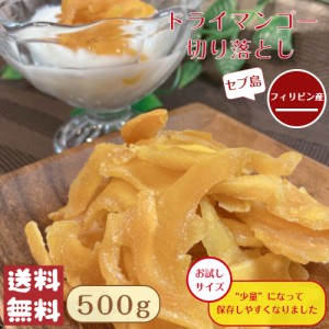 ドライマンゴー 切り落とし 500g メール便 送料無料 フィリピン産 セブ島 マンゴー 不揃い ヨーグルト 南国フルーツ トロピカル 果肉食感