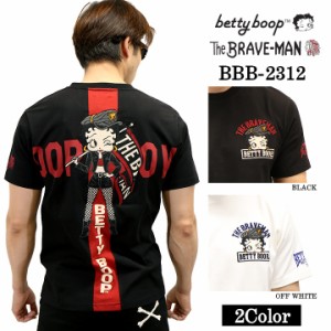 THE BRAVEMAN×BETTY BOOP ベティーブープ 天竺 半袖Tシャツ bbb-2312