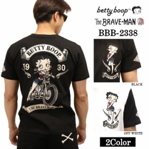 THE BRAVEMAN×BETTY BOOP ベティ・ブープ ブレイブマン コラボTee 天竺 半袖Tシャツ bbb-2338