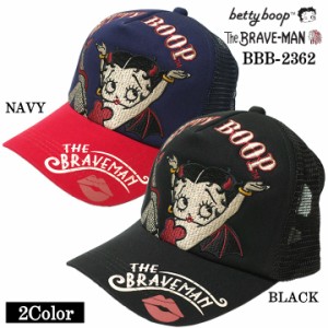 THE BRAVEMAN×BETTY BOOP ベティ・ブープ ツイルメッシュキャップ 帽子 bbb-2362