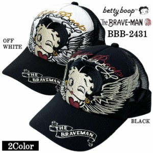 THE BRAVEMAN×BETTY BOOP ベティ・ブープ ツイルメッシュキャップ 帽子 bbb-2431