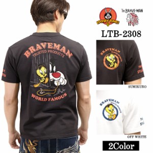 THE BRAVEMAN×LOONEY TUNES ルーニーチューンズ コラボ TEE 天竺 半袖Tシャツ ltb-2308