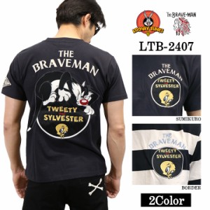 THE BRAVEMAN×LOONEY TUNES ルーニーチューンズ コラボ TEE 天竺 半袖Tシャツ ltb-2407