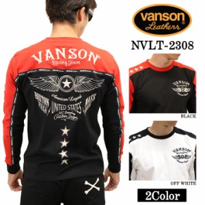 VANSON バンソン 天竺長袖Tシャツ メンズ ロンT nvlt-2308