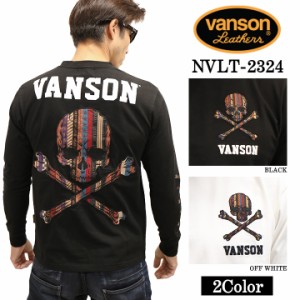 VANSON バンソン 天竺 長袖Tシャツ メンズ ロンT nvlt-2324