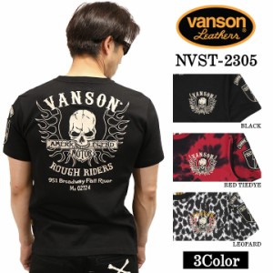 VANSON バンソン 天竺 半袖Tシャツ nvst-2305