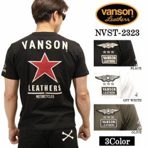 VANSON バンソン 天竺 半袖Tシャツ nvst-2323