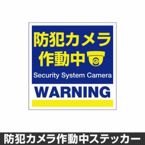  防犯カメラ作動中 ステッカー 録画中 録画 シール 屋外 防水 耐水 大きい 監視 カメラ 防犯 防犯グッズ セキュリティー 150mm×150mm[◆