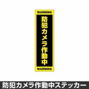  防犯カメラ作動中 ステッカー 録画中 録画 シール 屋外 防水 耐水 大きい 監視 カメラ 防犯 防犯グッズ セキュリティー 70mm×230mm[◆]