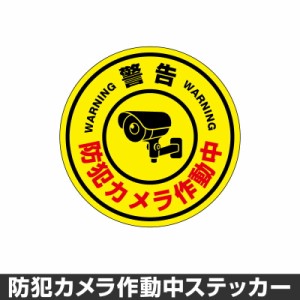  防犯カメラ作動中 ステッカー 録画中 録画 シール 屋外 防水 耐水 大きい 監視 カメラ 防犯 防犯グッズ セキュリティー 150mm×150mm[◆