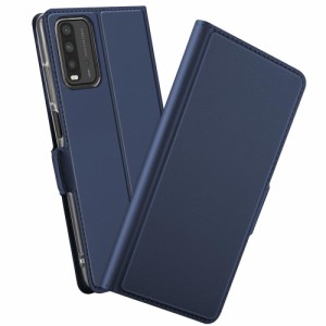 Xiaomi Redmi 9T スマホケース 手帳型 マグネット開閉 カード収納 シンプル レッドミー9T