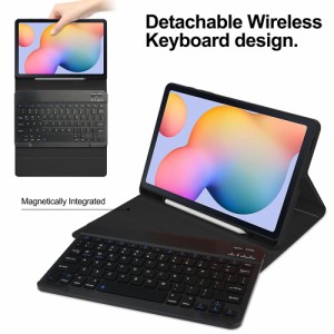 ギャラクシー Galaxy Tab S6 Lite 10.4inch P610 / P615 キーボード付きタブレットケース TPUケース ペン収納付き Bluetooth キーボードU