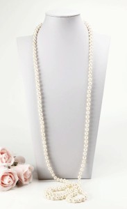 約8ｍｍ珠使用　ラウンドの135ｃｍ本真珠ロングネックレス＆ピアスorイヤリングセット オールノットネックレス