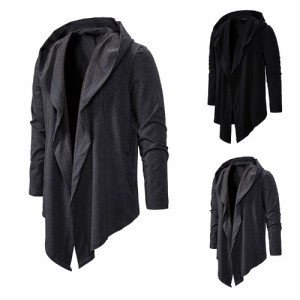 高品質 高級コスプレ衣装 アサシンクリード 風 ジャケット コート Assassins creed Hooded Mens Fashion Dark Department Long Irregular