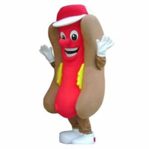 高品質 高級コスプレ衣装 着ぐるみ ホットドック 風 マスコット イベント 催事などにどうぞ Halloween Hot dog Mascot Costume