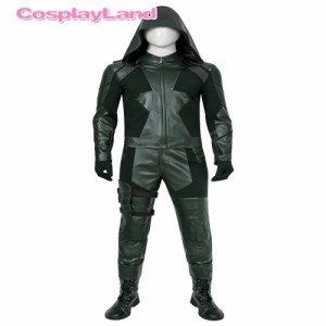 高品質 高級コスプレ衣装 グリーンアロー 風 オリバー・クイーン タイプ コスチューム Arrow Season 8 Cosplay Costume