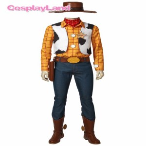 高品質 高級コスプレ衣装 ディズニー トイ・ストーリー 風 ウッディー タイプ Toy Story Woody Cowboy Outfit