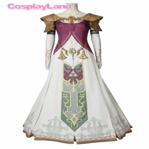 高品質 高級コスプレ衣装 ゼルダの伝説 風 ゼルダ姫 タイプ The Legend of Zelda Twilight Princess Cosplay Costume