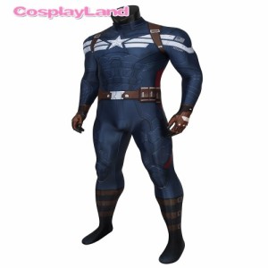 高品質 高級コスプレ衣装 キャプテン アメリカ 風 スティーブ・ロジャース タイプ Captain America 2 Steve Rogers Cosplay Costume