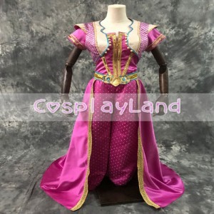 高品質 高級コスプレ衣装 ディズニー アラジンと魔法のランプ 風 アラビアン・ナイト ジャスミン タイプ Aladdin Princess Jasmine Cospl