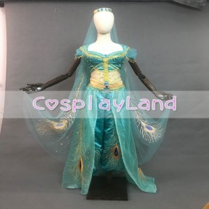 高品質 高級コスプレ衣装 ディズニー アラジンと魔法のランプ 風 アラビアン・ナイト ジャスミン タイプ Princess Jasmine Costume Sexy 
