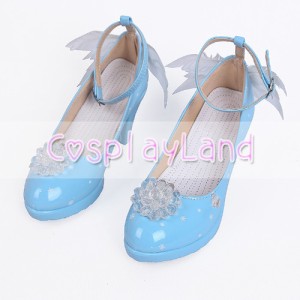 高品質 高級 オーダーメイド ブーツ 靴 ボーカロイド 初音ミク 風 ブーツ 靴 VOCALOID Snow Miku Cosplay Shoes Boots Cosplay Costume