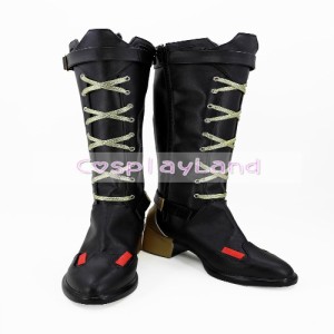 高品質 高級 オーダーメイド ブーツ 靴 オーバーウォッチ アッシュ 風 OW Ashe Elizabeth Caledonia Calamity Cosplay Shoes Boots 