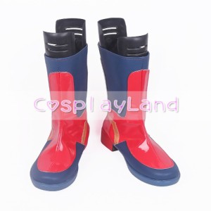 高品質 高級 オーダーメイド ブーツ 靴 キャプテン・マーベル 風 Superhero Captain Marvel Long Cosplay Costume Boots