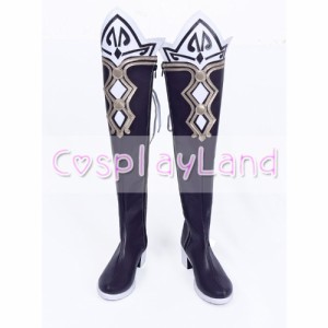 高品質 高級 オーダーメイド ブーツ 靴 超女神信仰 ノワール 激神ブラックハート 風 Hyperdimension Neptunia Noire Cosplay Boots