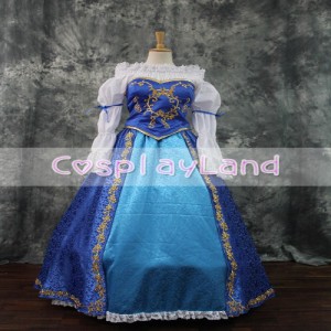 高品質 高級コスプレ衣装 ハロウィン ディズニー オーロラ姫 風 ドレスSleeping Beauty Aurora Princess Dress Cosplay Costume