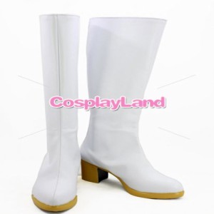 高品質 高級 オーダーメイド ブーツ 靴 アイドルマスターシンデレラガールズ 風 THE IDOLM@STER Amami Haruka White Cosplay Boots Shoes