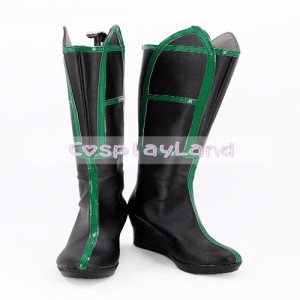 高品質 高級 オーダーメイド ブーツ 靴 シューズ マイティ・ソー 風 Thor 3 Ragnarok Hela Wedge Heel Cosplay Boots