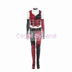 高品質 高級コスプレ衣装 バットマン 風 ハーレー・クィン タイプ Batman Arkham City Harley Quinn Cosplay Costume 