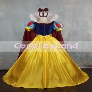 高品質 高級コスプレ衣装 ディズニー 白雪姫 風 プリンセスドレス Princess Snow White Cosplay Costume