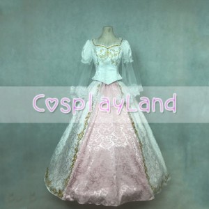 高品質 高級コスプレ衣装 ハロウィン ディズニー オーロラ姫 風 ドレス Sleeping Beauty Aurora Cosplay Costume