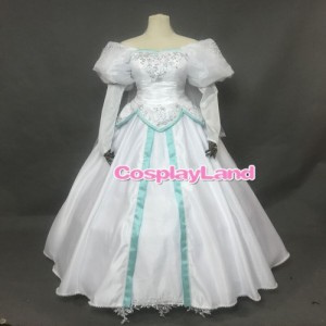 高品質 高級コスプレ衣装 ディズニー リトルマーメイド 風 アリエル タイプ ウェディング ドレス The Little Mermaid Ariel Wedding Dres