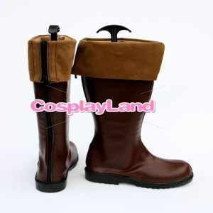 高品質 高級 オーダーメイド ブーツ 靴 シューズ アンライト 風 Unlight Generalissimus Evarist Brown Halloween Cosplay Boots