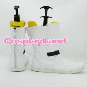 高品質 高級 オーダーメイド ブーツ 靴 東方Project 風 Touhou Project Rinnosuke Morichika White Cosplay Boots