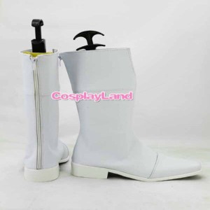 高品質 高級 オーダーメイド ブーツ 靴 機動戦士ガンダム 風 MOBILE SUIT GUNDAM Seed Stella Loussier White Cosplay Boots