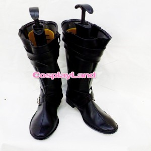 高品質 高級 オーダーメイド ブーツ 靴 家庭教師ヒットマン REBORN ! 風 Hitman Reborn Chrome Dokuro Black Cosplay Boots