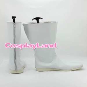 高品質 高級 オーダーメイド ブーツ 靴 魔界王子 風 Devils and Realist Camio White Cosplay Boots