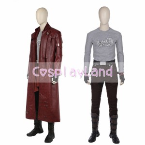 高品質 高級コスプレ衣装 ガーディアンズ・オブ・ギャラクシー 風 Guardians of the Galaxy 2 Peter Quill Star Lord Cosplay Costumes